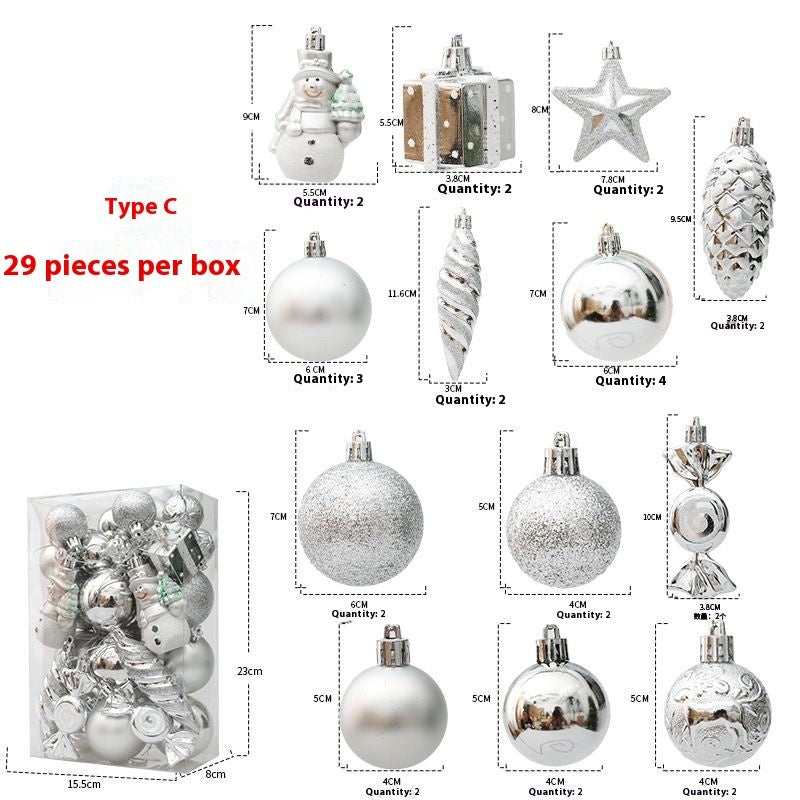 Christmas Tree Decorations Pendant Set