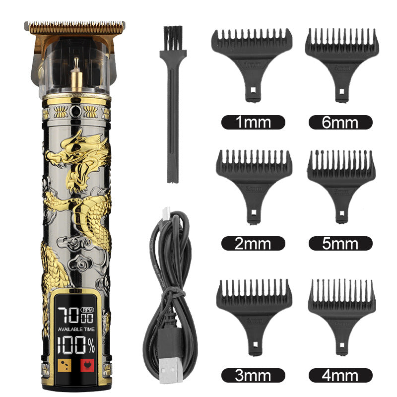 Hair Clipper Electric Electrical Hair Cutter Retro Oil Head Engraving