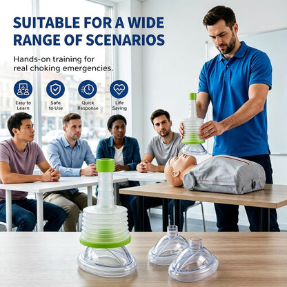 Manual Choking Emergency Device Easy To Use Airway Clearance Suction Tool For Self-Rescue First Aid Home Medical Equipment