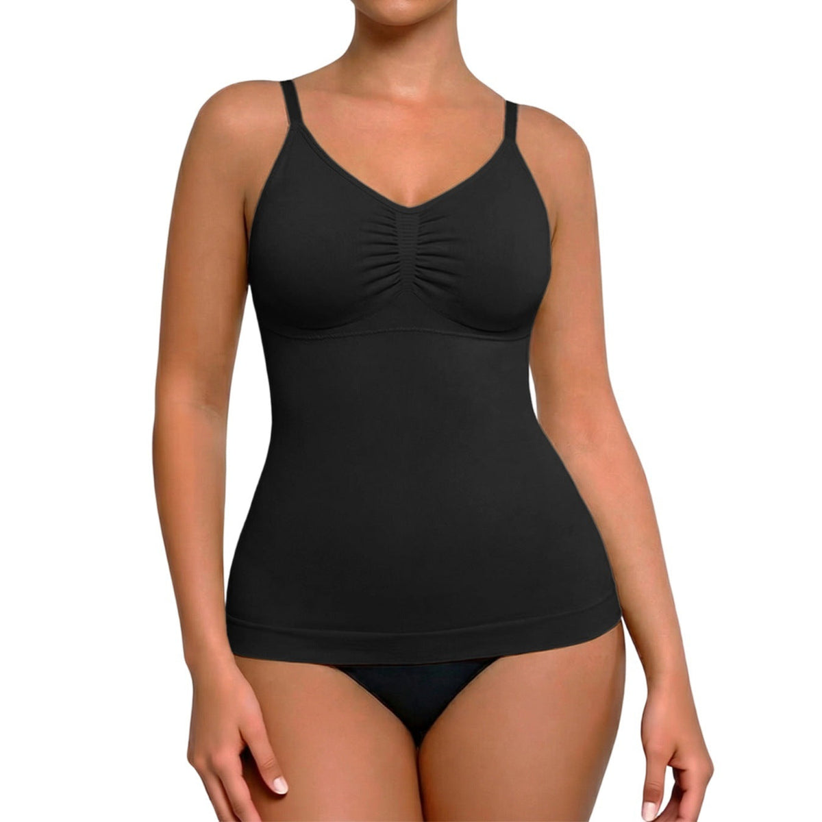 Solid-color Vest Everyday Shapewear For Women