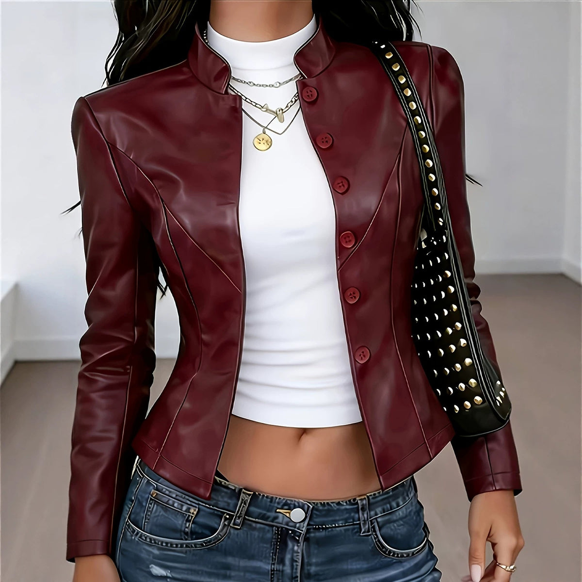 Slim-fit Waist-cinching Chic Short Vintage Coat