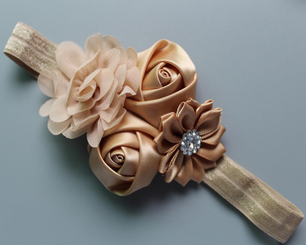Children's Chiffon Rose Elastic Hair Band