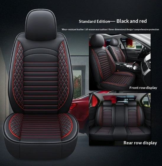 Four-Season Universal Leather Seat Covers Full-Enclosure Five-Seater Car Mats