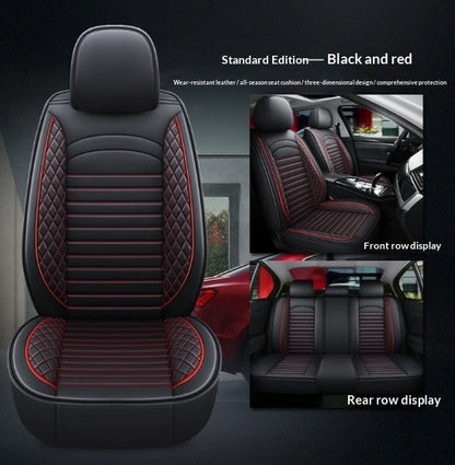 Four-Season Universal Leather Seat Covers Full-Enclosure Five-Seater Car Mats