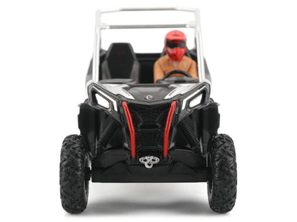 Can-Am Maverick Sport XXC 1000R Silver Metallic and Black with Driver Figure 1/32 Diecast Model by BRP Models