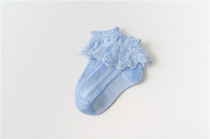 Japanese Lace Princess Short Socks Baby White Dance