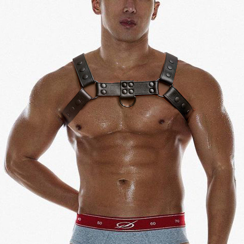Belt Leather Bondage Strap Leather Chest Strap Show Chest Large Muscle Men