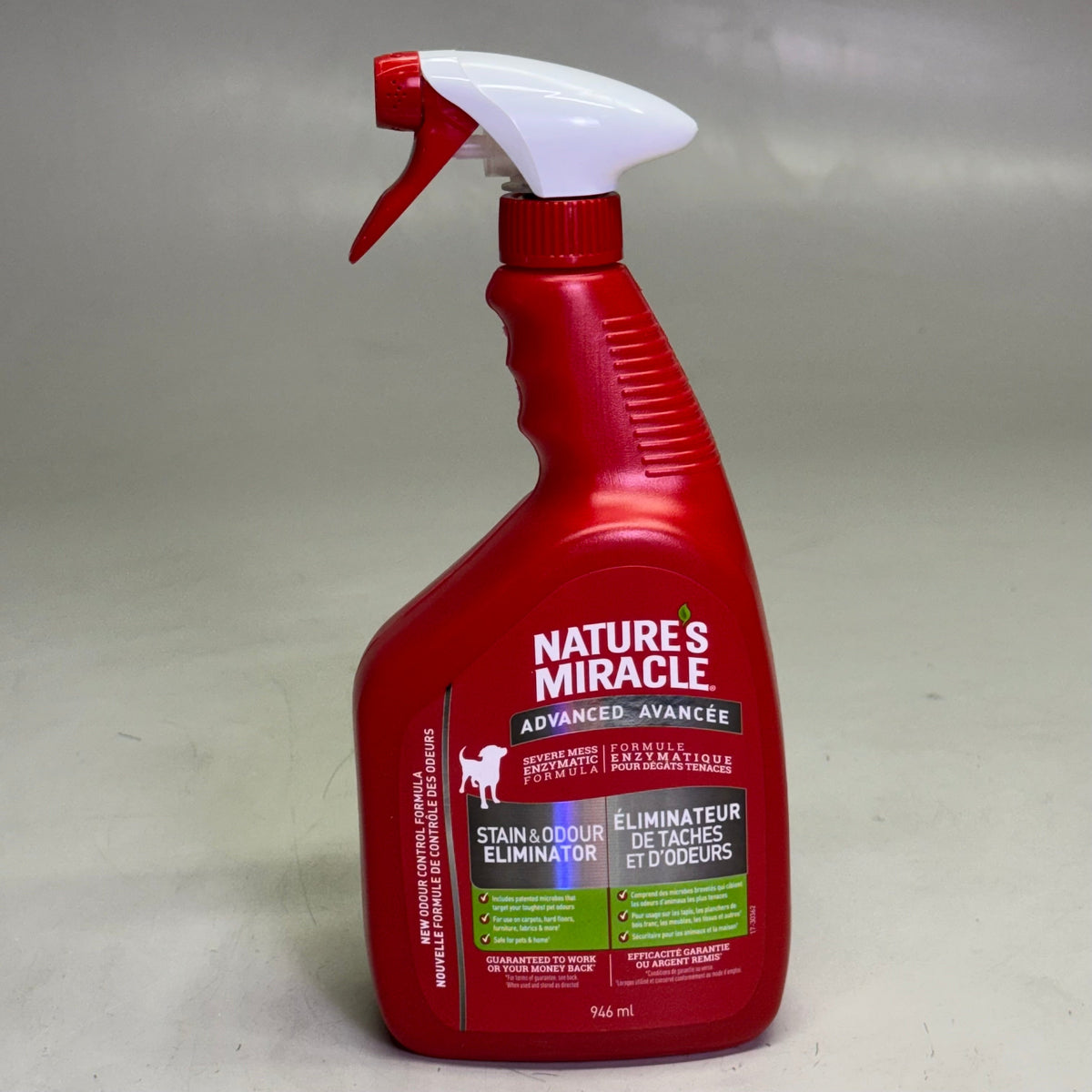 NATURE'S MIRACLE (2 PACK) Advanced Stain & Odour Eliminator 946 ml, Red