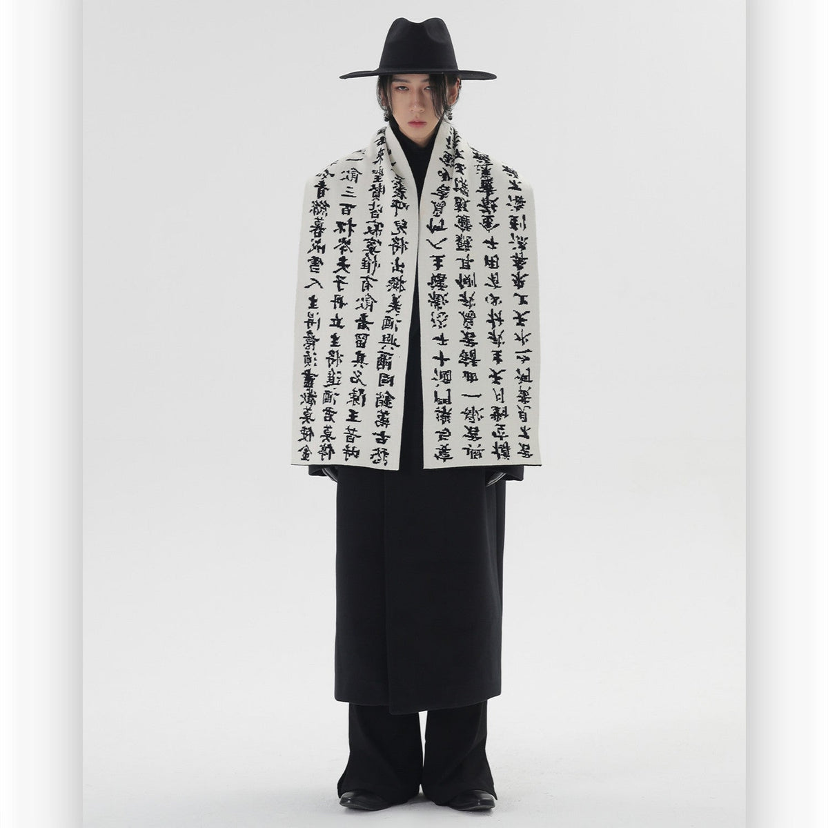 Chinese Style Angora Winter Lovers Scarf