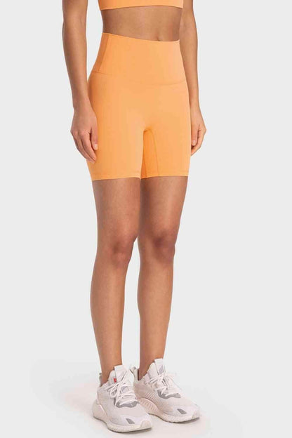 Millennia Staying Cozy Wide Waistband Biker Shorts For Comfort