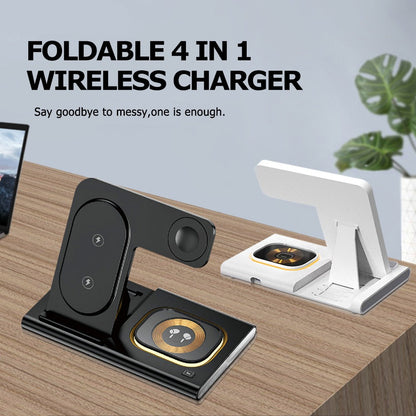 3-in-1 wireless charger supports fast charging and multifunctional wireless charging