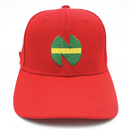 Anime soccer player hat embroidered red baseball cap duckbill cap