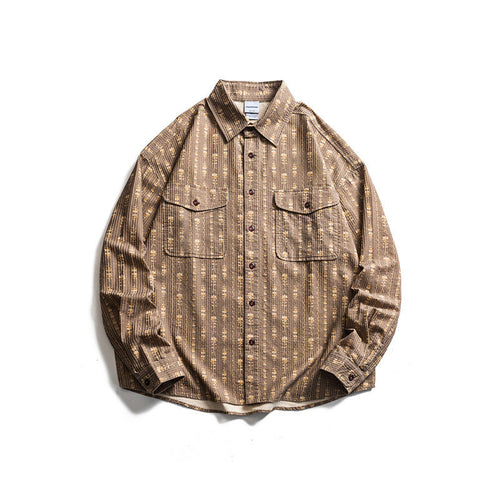 Striped long sleeved shirt for men and women