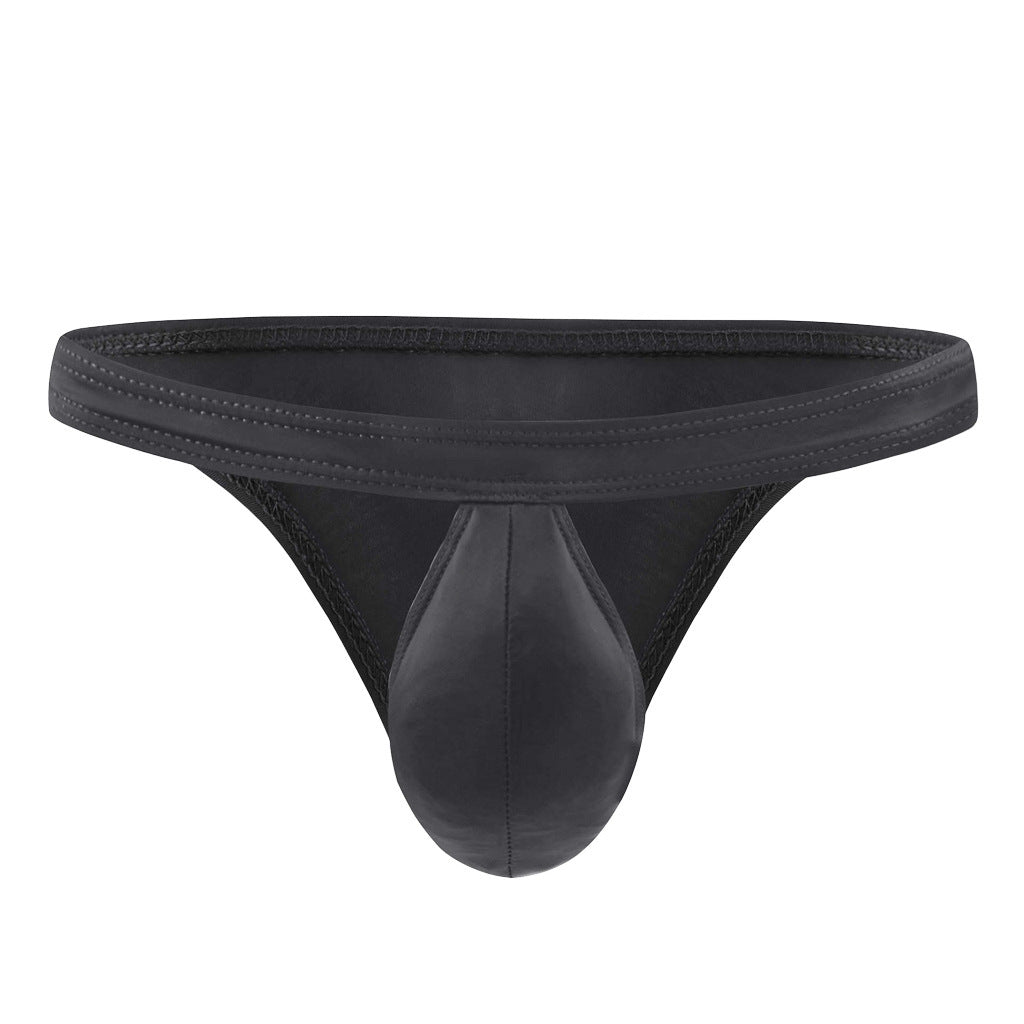 Men's Translucent Ice Silk Low Waist Briefs