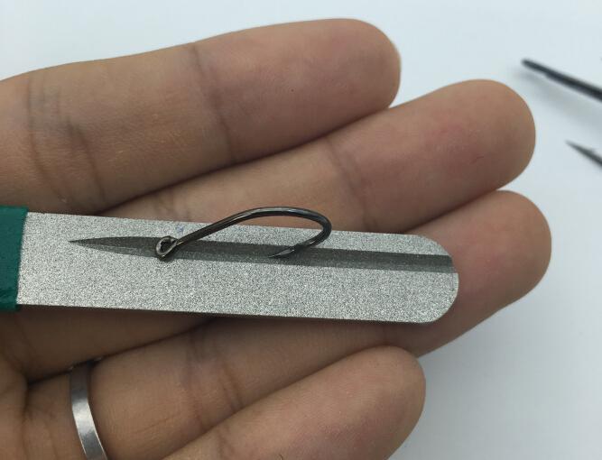 Rompin Fishing Hook Hone Sharpener Diamond for treble Fishing Hook