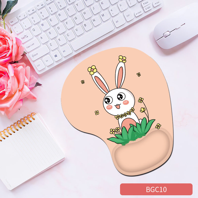 Silicone wrist mouse pad female comfortable computer soft non-slip hand rest pad thick non-slip wrist rest cute game pad