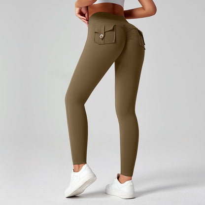 Fitness Yoga Pants For Women High-waisted Butt-lifting Stretchy Form-fitting Workout Tights