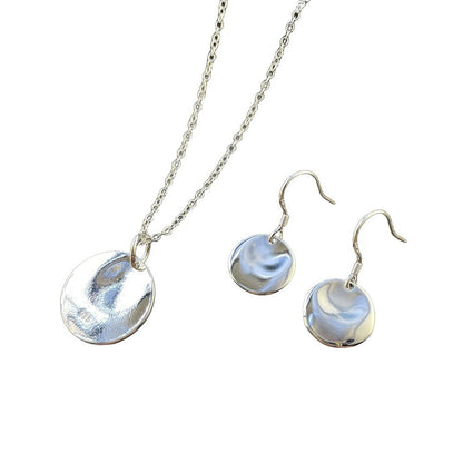 Silver Necklace Ring Suit Flying Saucer