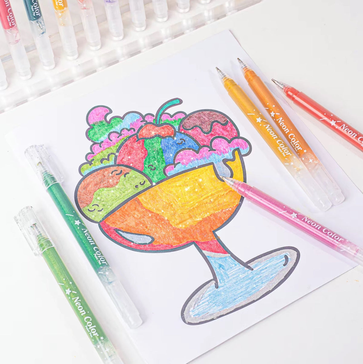 SparkleHue Gel Pen Set