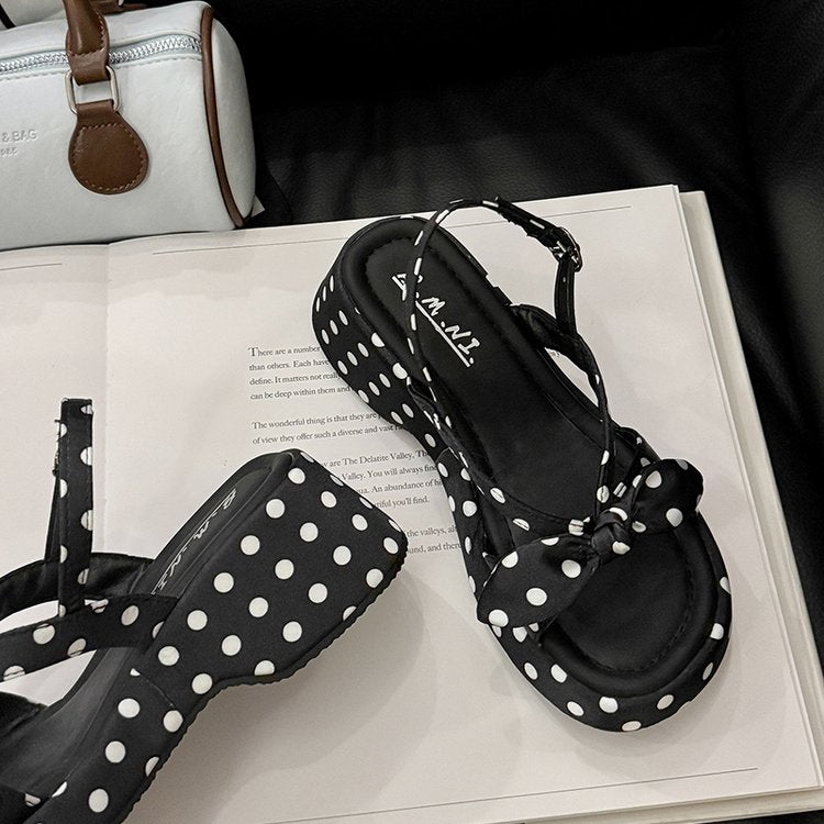2026 Summer Hot-selling Fairy Style Wedge Platform Single Strap Sandals For Women, Versatile Non-slip Sandals To Match Dresses