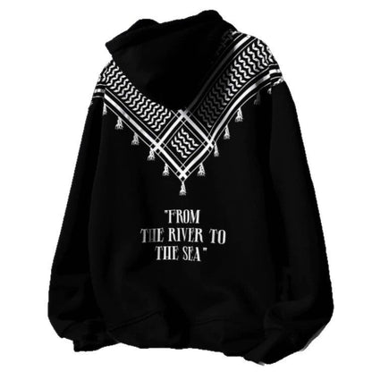 Mens Casual Hooded Long-sleeve Sweatshirt