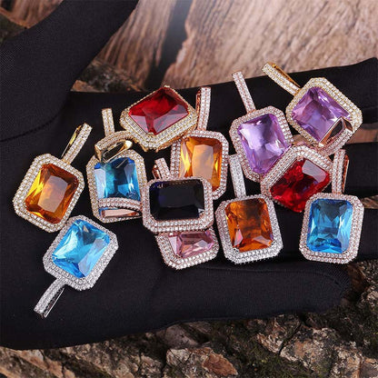 Colored gemstone pendants for men and women