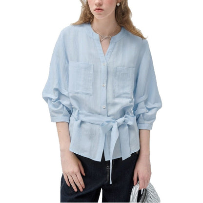 New Stylish Womens Lyocell Blouseshirt