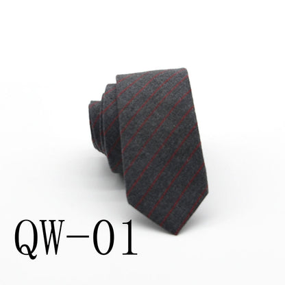 Men's Super Narrow Wool-like Elegant Tie