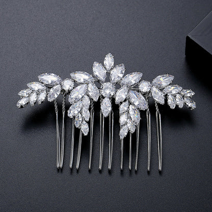 Bridal Suit Copper Inlaid Zircon Hair Accessories