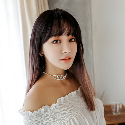Fashion Realistic Long Straight Hair Wig