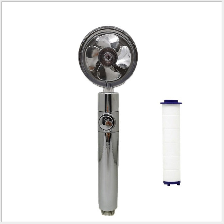Turbo Propeller Shower Head Handheld High Pressure