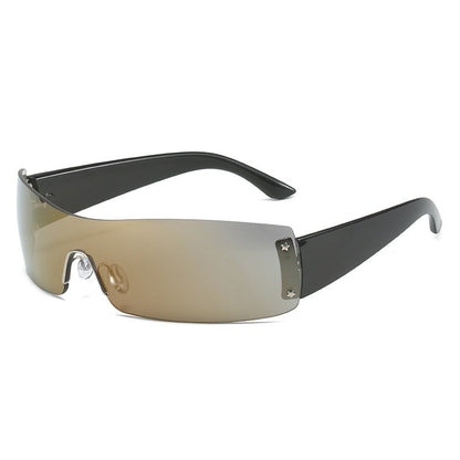 Personality Ins Siamese Glasses Fashion In Europe And America