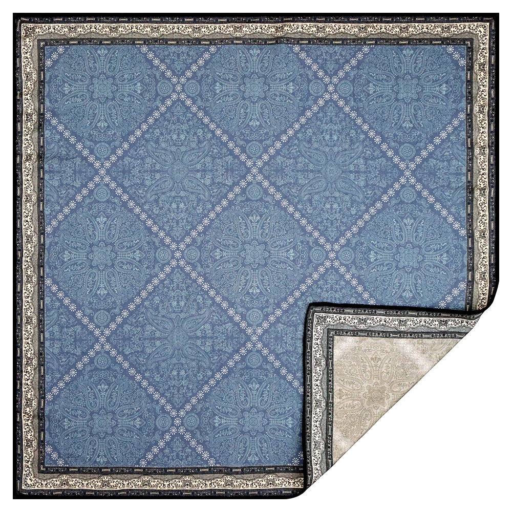 Double-sided Two-tone Silk-wool Shawlversatile And Easy To Style