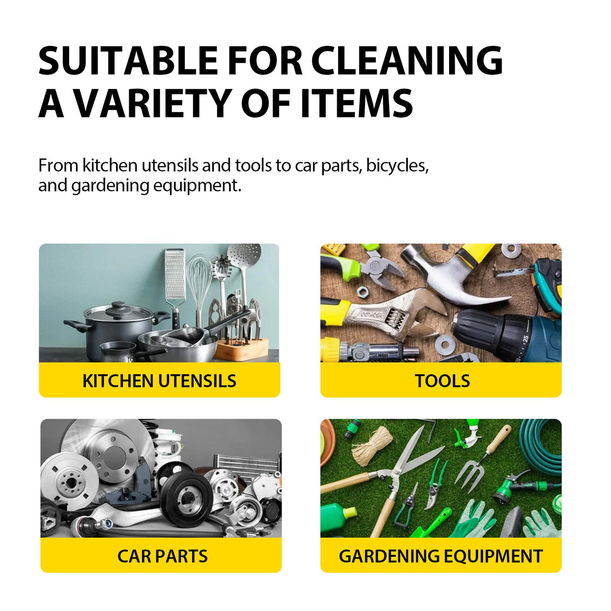 Stain & Rust Cleaner, Clean Kitchen Utensils And Pots Kitchen Hearth Oil Black Dirty Clean Lampblack Machine Oil