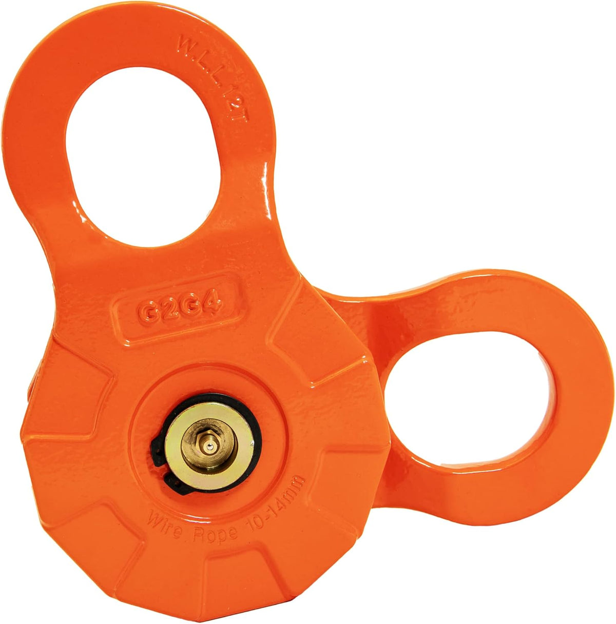 G2G4 12 Ton Snatch Block Pulley For Synthetic up to 5/8" Rope, Steel Cable, Winch