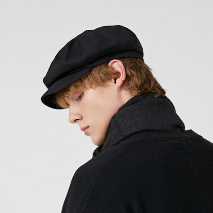 All-matching Newsboy Cap Painter Cap British Retro Hat Octagonal Cap