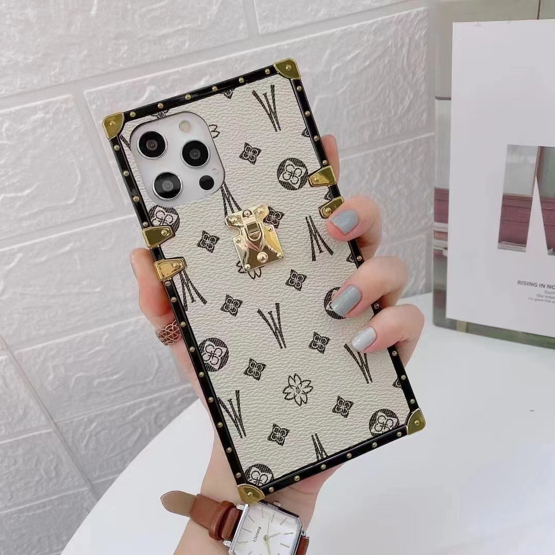 Back Cover Square Leather Phone Case
