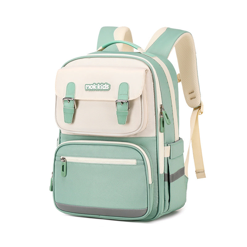 Lightweight Burden Alleviation Large Capacity Student Schoolbag