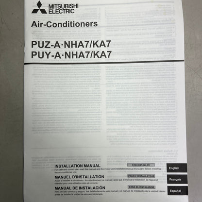 MITSUBISHI ELECTRIC Air Conditioner Sz 32" W x 12" L x 34.5" H PUY-A18NKA7