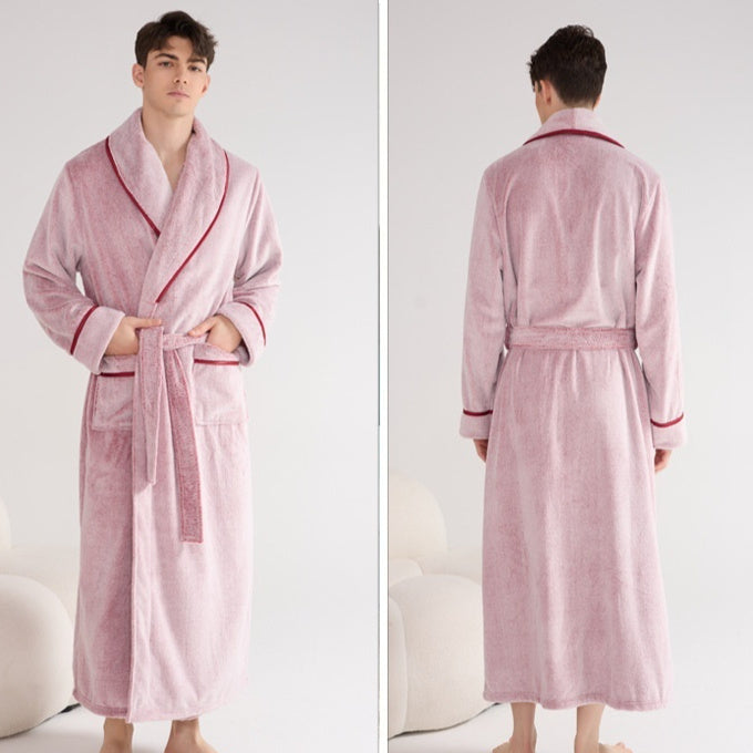 Thick Night-robe Flannel Couple Models