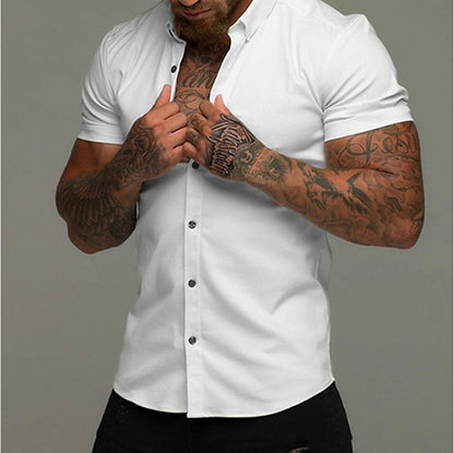 Muscle Men Shaping Simple Shirt