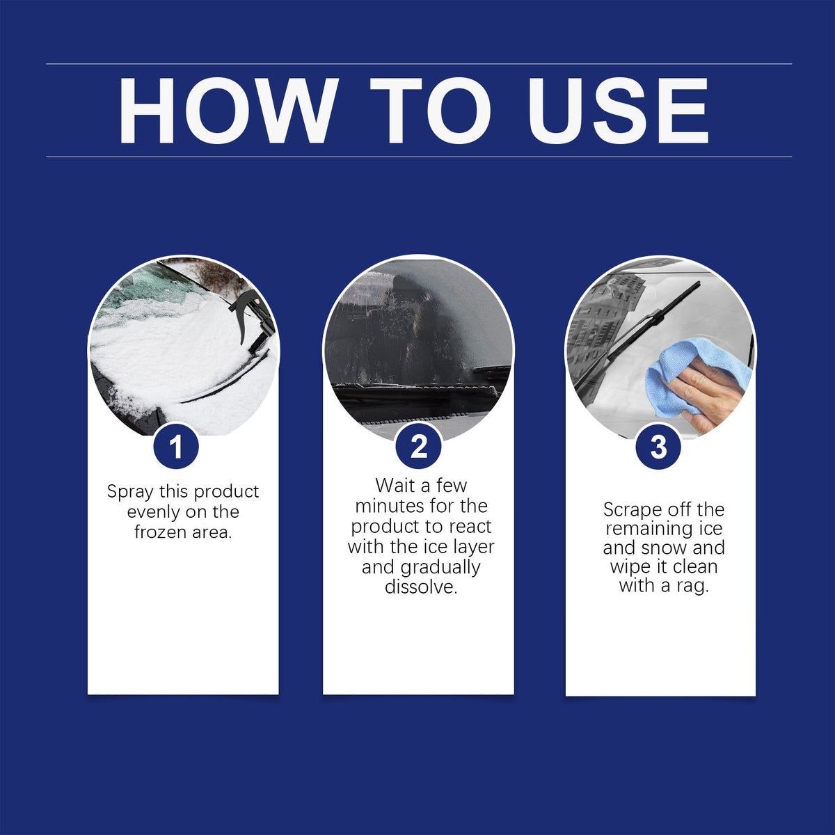 Car Windshield Defogging And Deicing Quick Snow Melt Spray