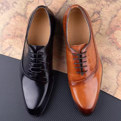 Men's Dress Shoes First Layer Cowhide Handmade