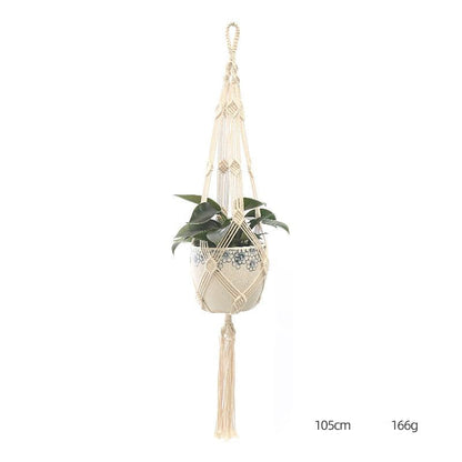 Custom Hand-knitted Hanging Flowerpot Net Bag