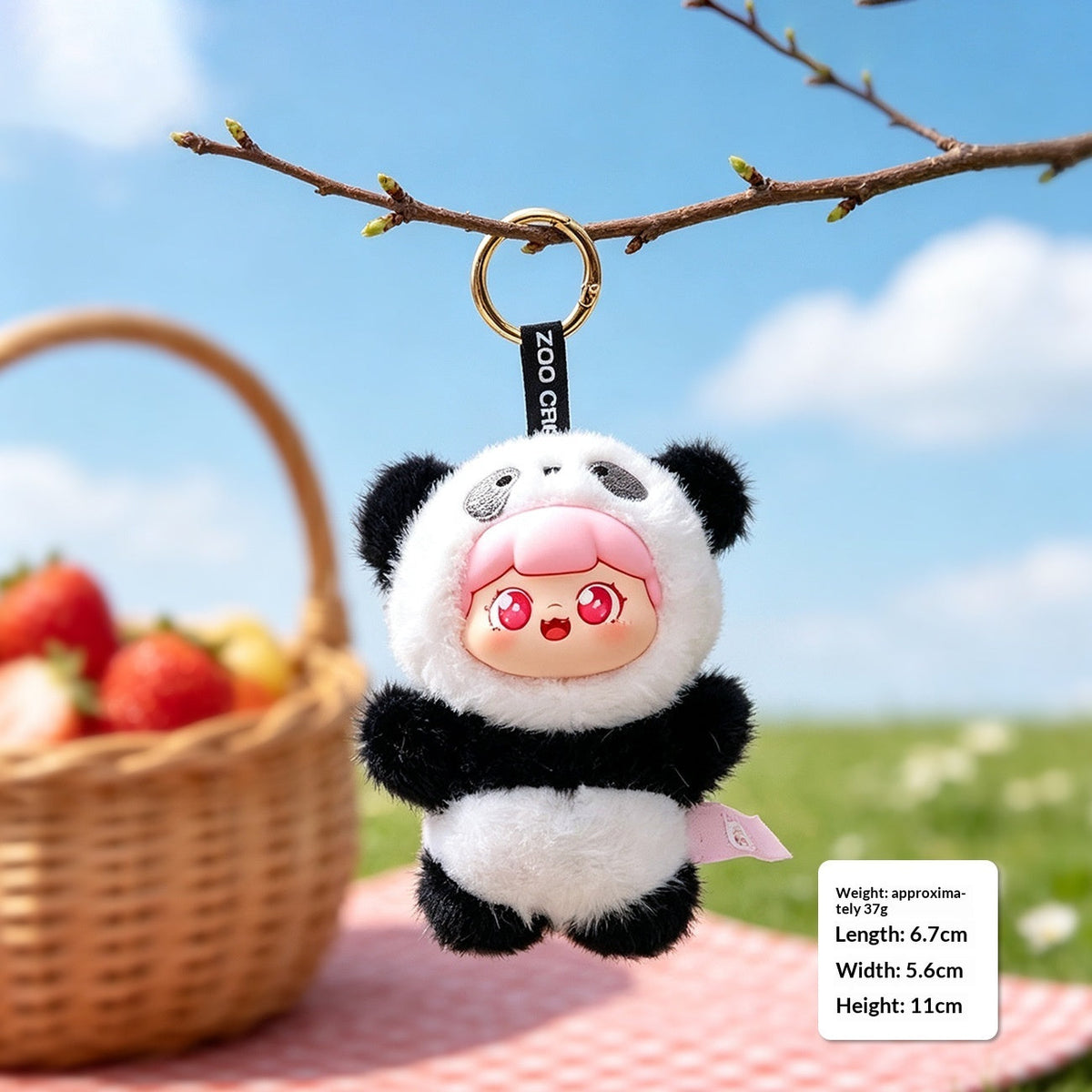 Plush Sweet Cub Animal Series Keychain