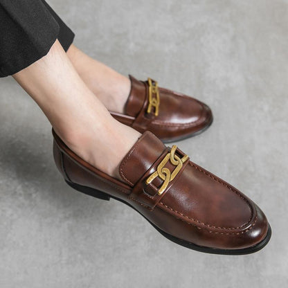 Men's British-style Business Formal Casual Leather Shoes