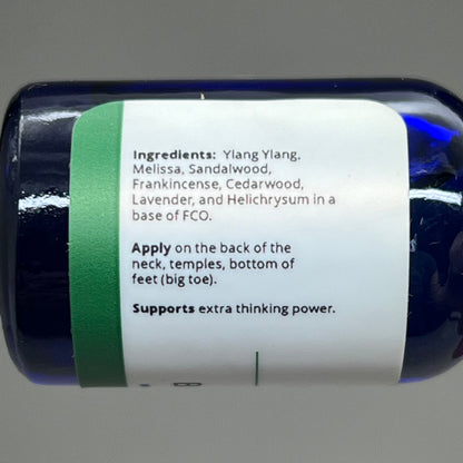VIBRANT BLUE OILS Therapeutic Balance Brain Boost Organic Essential Oil 5 mL
