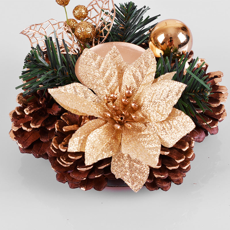 Birthday pine, fruit pine, needle branches, candle holders, flower garlands, home window decorations, handmade candle holders