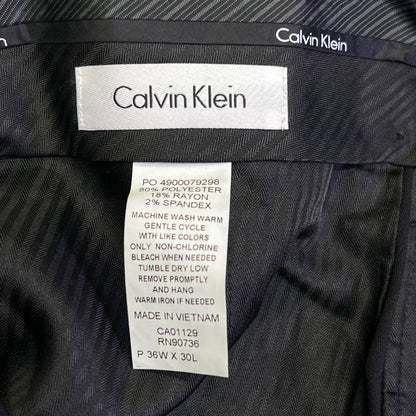 CALVIN KLEIN Slim Fit Slack Dress Pants Men's Sz 36W X 30L Black JMROPJJX0001
