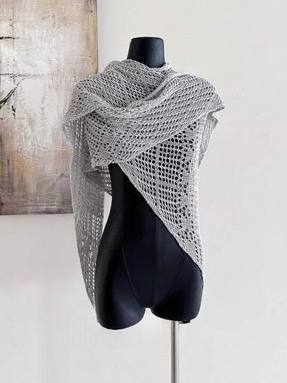 Hollow-out Outerwear Sun-protection Triangular Shawl Scarf